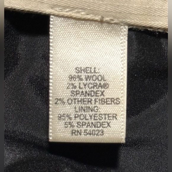 Banana Republic Martin Fit gray plaid cuffed wide leg trousers 16L - Picture 9 of 9